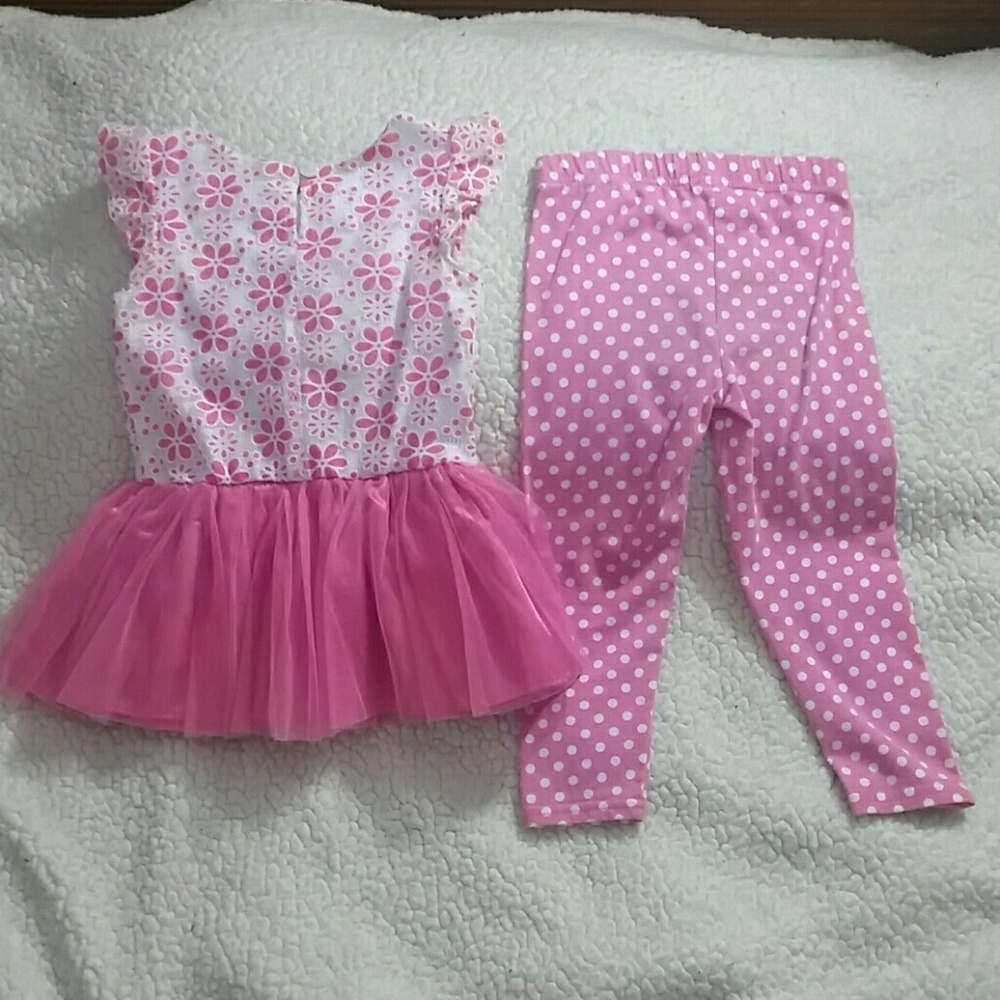 Youngland toddler girl tutu and leggings set. - Picture 2 of 3